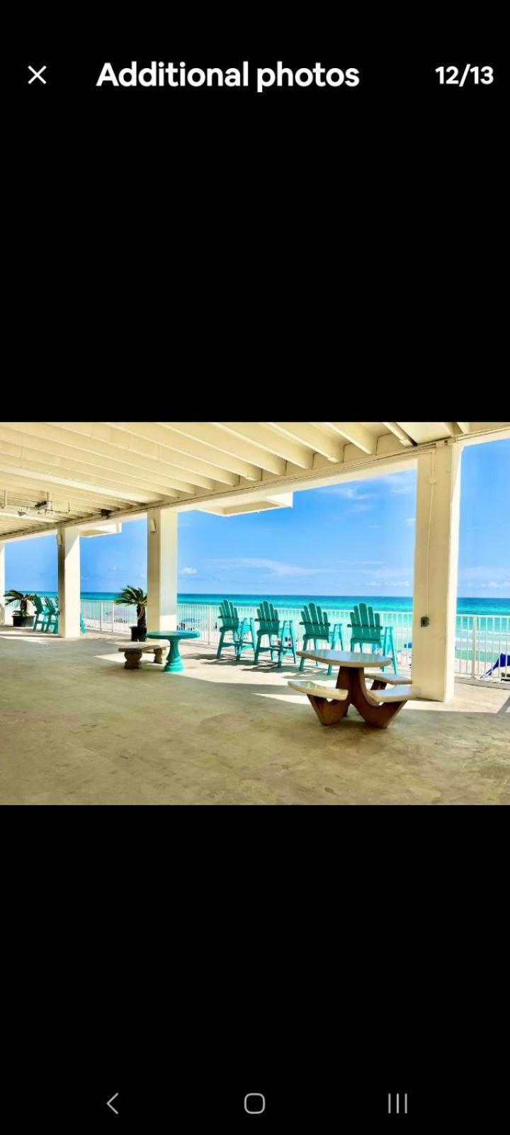 Couples Getaway, Honeymoon Sweet, Perfectly Cozy Beach Front Condo With Kitchen, Pool, Free Parking,Check-In At Door Panama City Beach Exterior photo