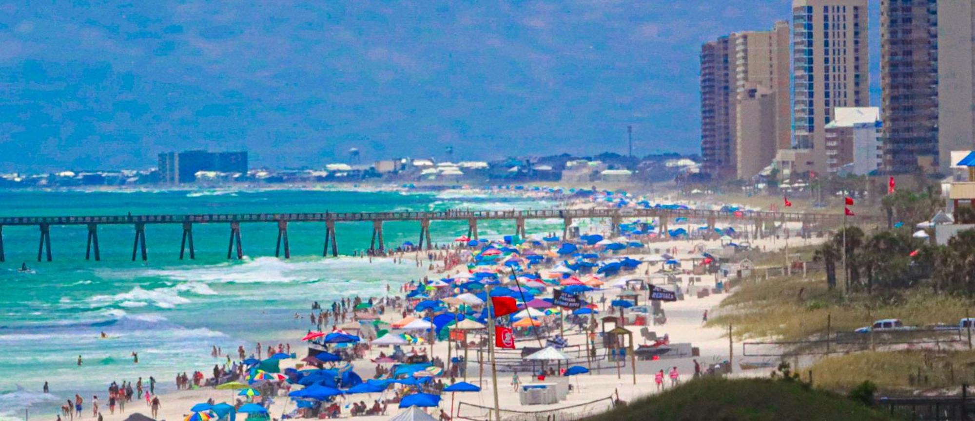 Couples Getaway, Honeymoon Sweet, Perfectly Cozy Beach Front Condo With Kitchen, Pool, Free Parking,Check-In At Door Panama City Beach Exterior photo